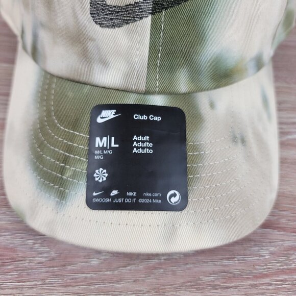 NEW Nike Club Unstructured Tie Dye Hat Unisex Size M/L Cap Adjustable FN4198-325 - Picture 3 of 9